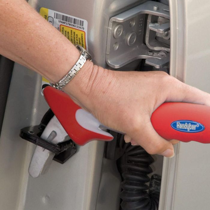 Ciocan urgenta Handybar pentru spart geam si cutter pentru taiat centura de siguranta, suport sprijin intrare, iesire masina pentru persoanale in varsta sau cu dizabilitati