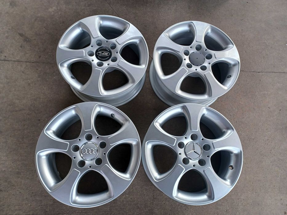 4 бр. чисто нови алуминиеви джанти RC DESIGN 15'' 5x112 ф66.6  ET44 6J