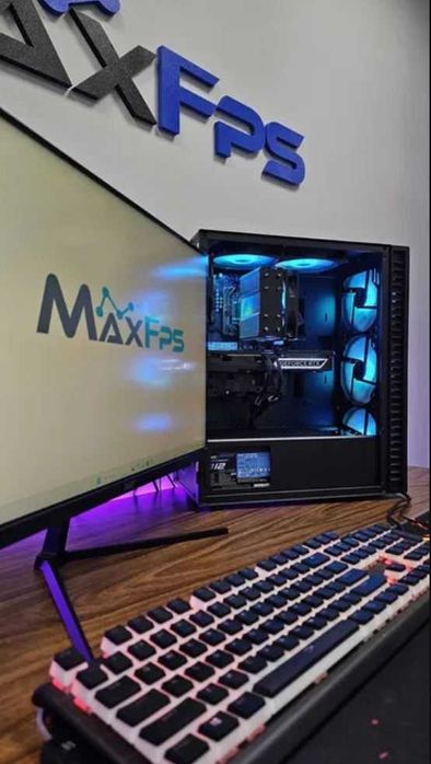 Компютър За Игри! RTX 5060, AMD Ryzen 5 5600, SSD 500GB, 16 RAM