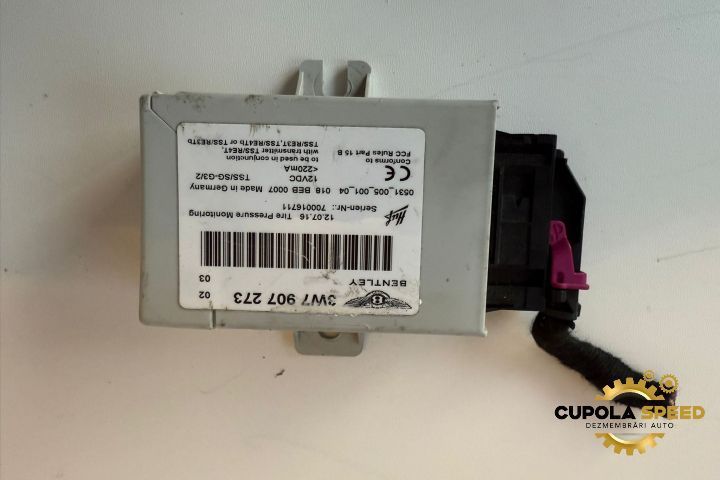 Modul senzori presiune roti 3w7907273 Bentley Continental 3 [facelift