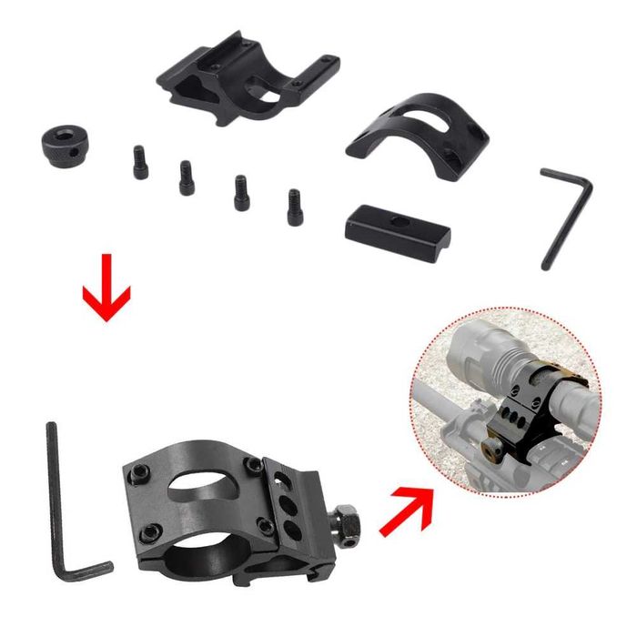 Крепление-переходник универсал для прицела, фонаря и т. п.
