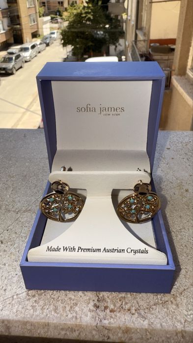 Обеци Sofia James New York – Premium Austrian Crystals