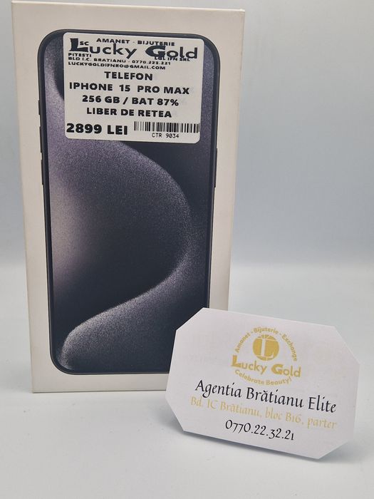 Iphone 15 Pro Max 256 GB Bat 87 % cod 9034