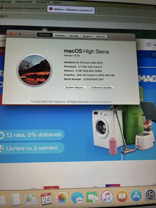 Vand macbook in stare de functionare