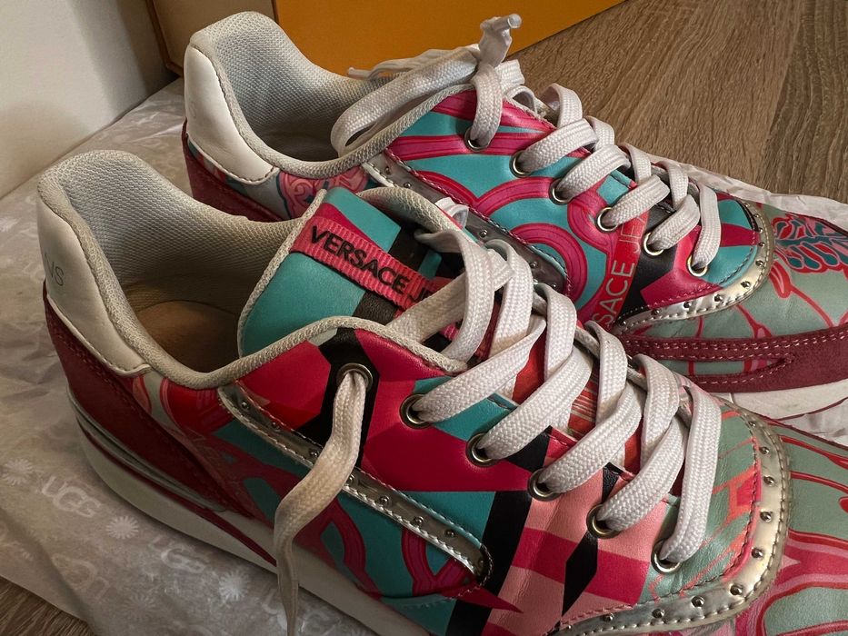 Дамски маратонки Versace Jeans, номер 39 – велур и кожа