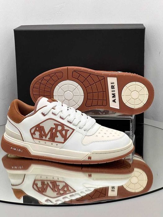 Amiri Classic Low "White/Brown"