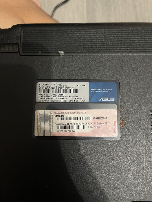 Продам ноутбуки asus и hp