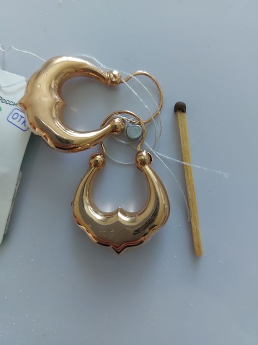 Золотые серьги 585 проба