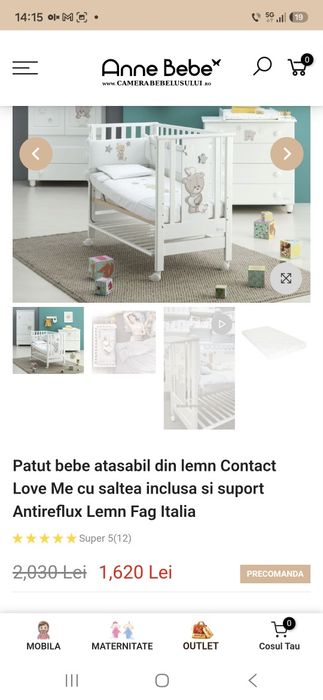 Patut cosleeping lemn plus cadita si alte lucruri gratis