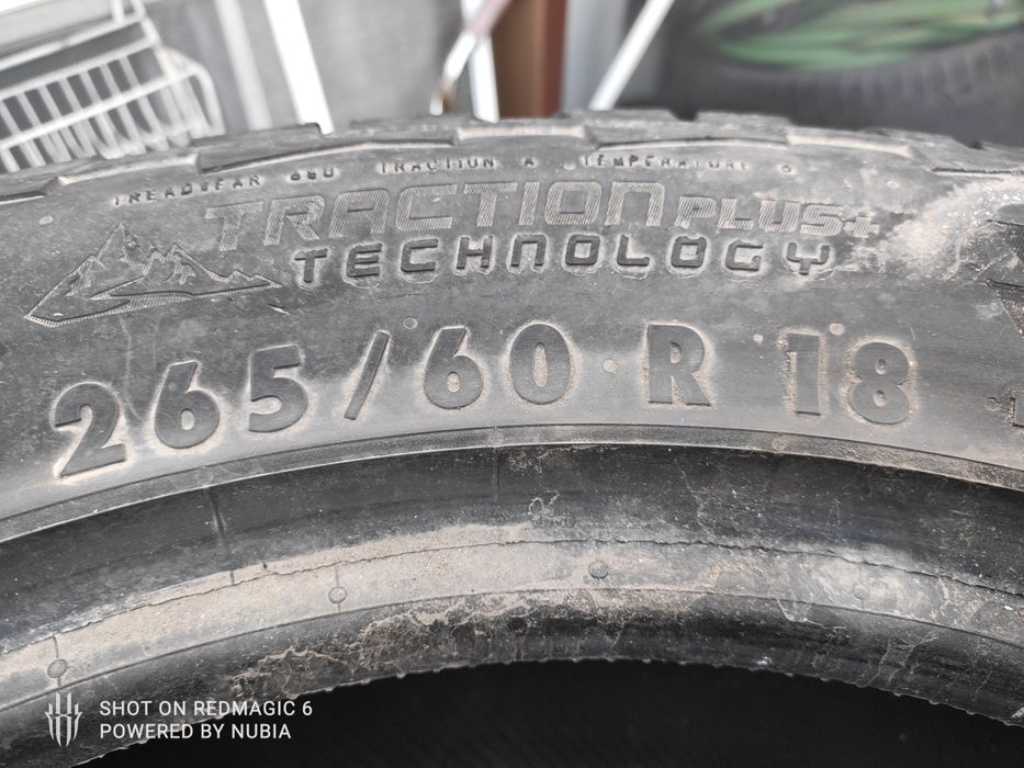 Продам 4 резины контененталь 265/60/18