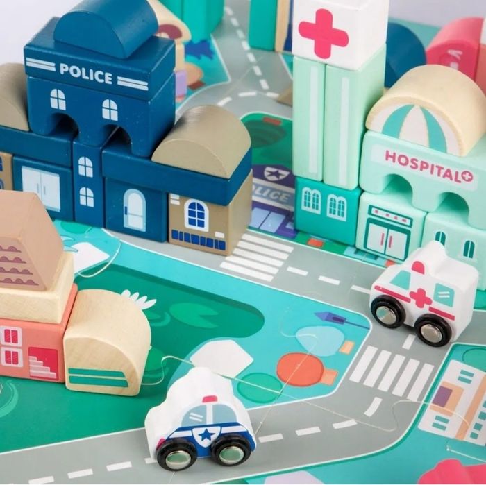 Деревянный конструктор Мегаполис