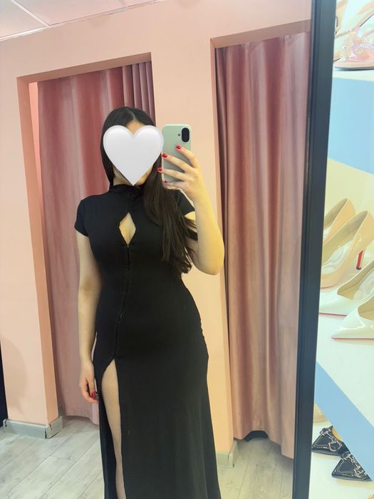 Вечернее платье макси в японском стиле