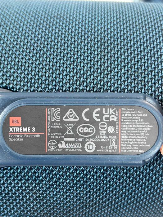 Boxă JBL Xtreme 3 Albastru – Sunet Puternic, Bluetooth, IP67