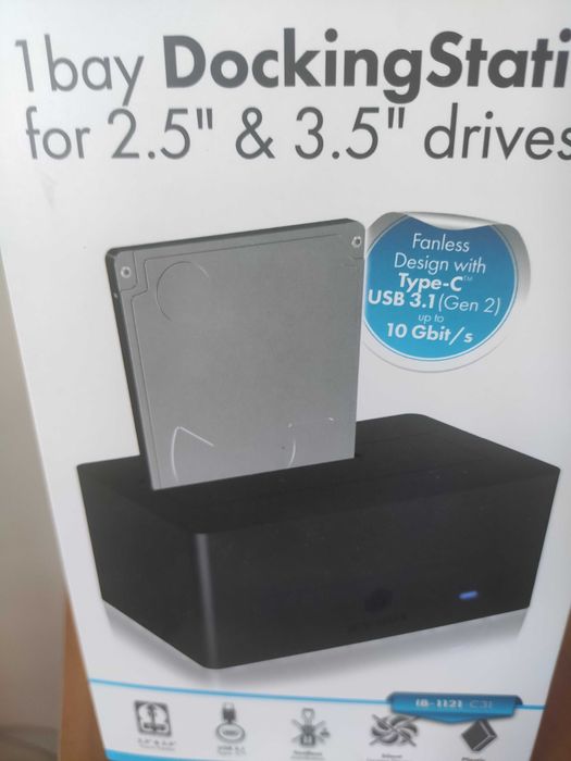 Docking station (HDD Dock/HDD Rack) Icy Box ICY BOX IB-1121-C31, 3.5" + 2.5", USB 3.1 (Gen 2) 10 Gbit/s