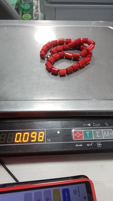 Коралл натуральный Бусы