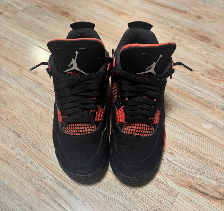 Adidasi Air Jordan 4 Retro Red Thunder MARIME 42