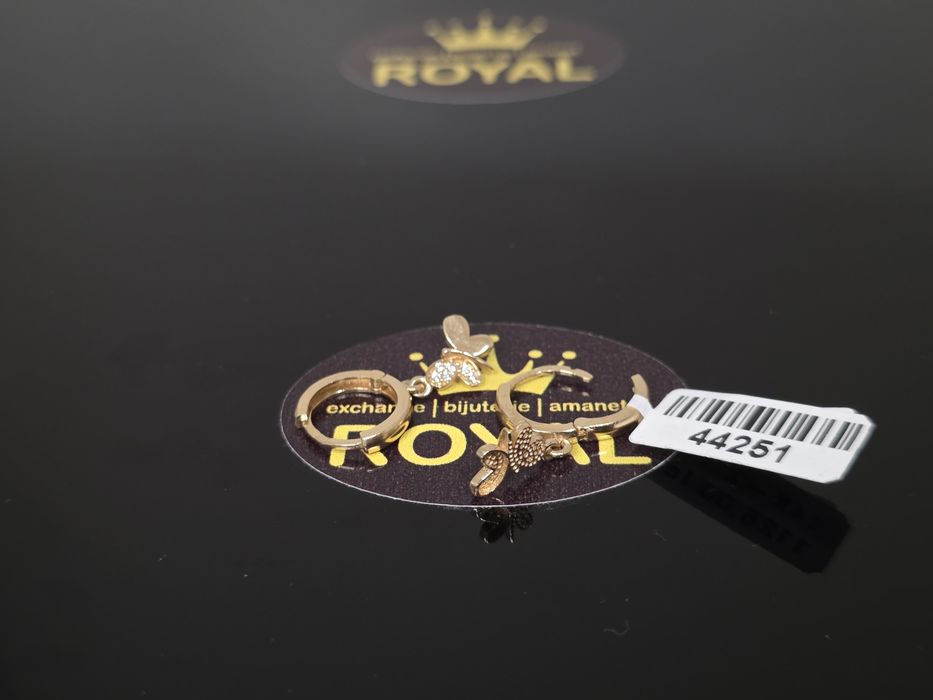 Bijuteria Royal: Cercei aur 14k/2.17 gr