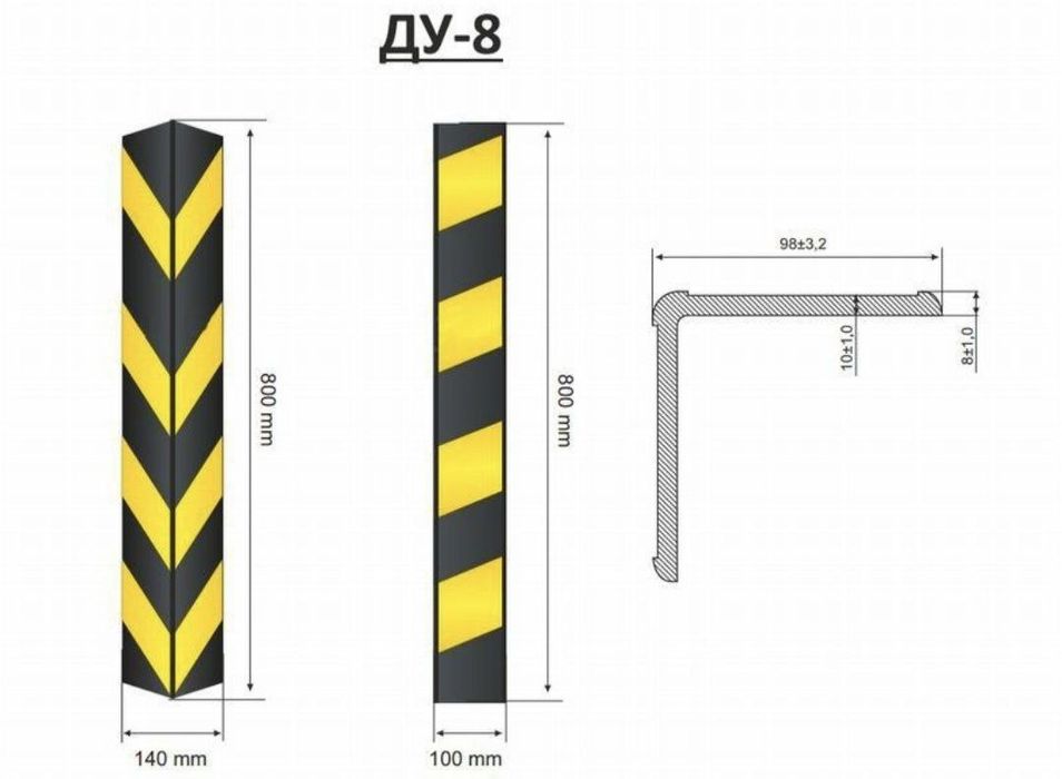 Угол защита Демпфер