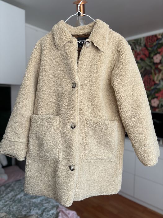 Бежово Палто Zara Kids / bear 13-14