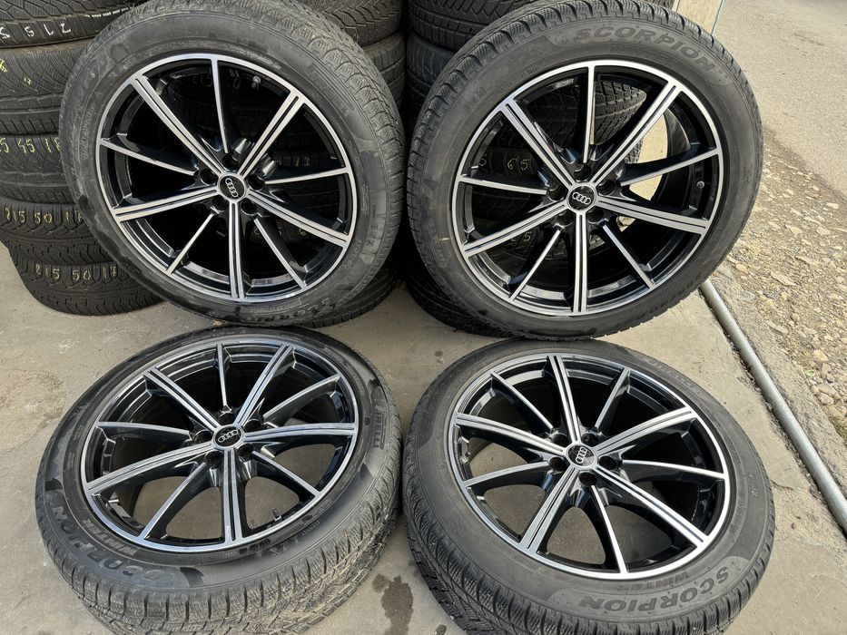 jante originale audi sport r21 q7 q8 sq7 4m echipate iarna