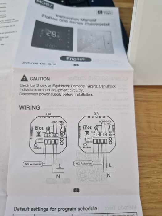 Termostat Moes Zigbee