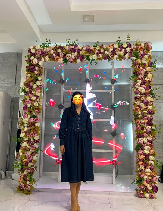 Джинсовое платье в отличном состоянии. размер S