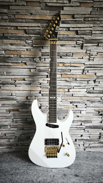 Chitară electrică ESP LTD Mirage Deluxe ’87 Snow White - Korea - Floyd Rose - Seymour Duncan - NOUĂ - GARANȚIE!