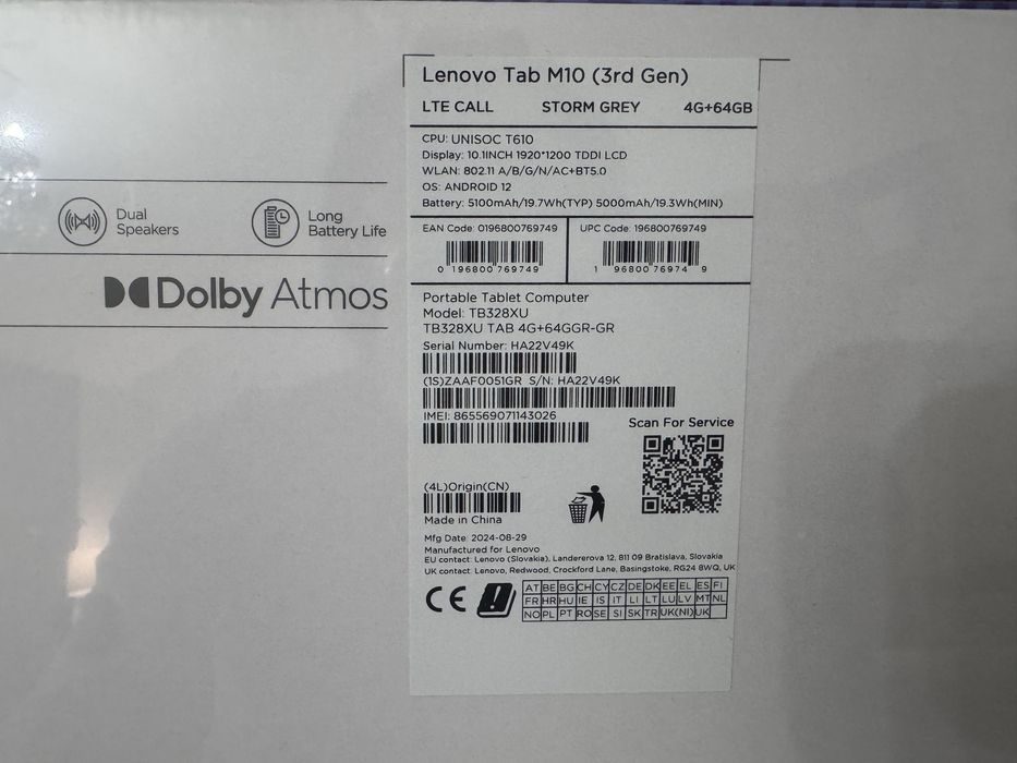 Lenovo Tab M10 3gen