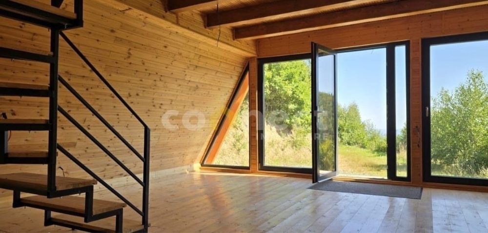 Cabana  tip A frame munte cu CF  si utilitati zona Plopi