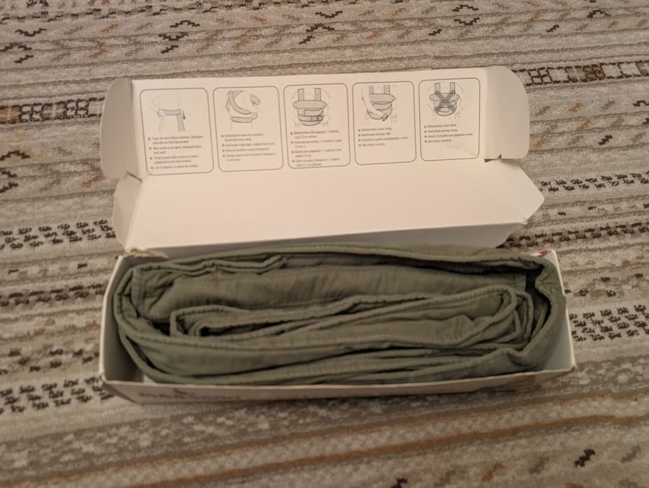 Marsupi portbebe compact, simplu, practic și rapid. Bumbac 100