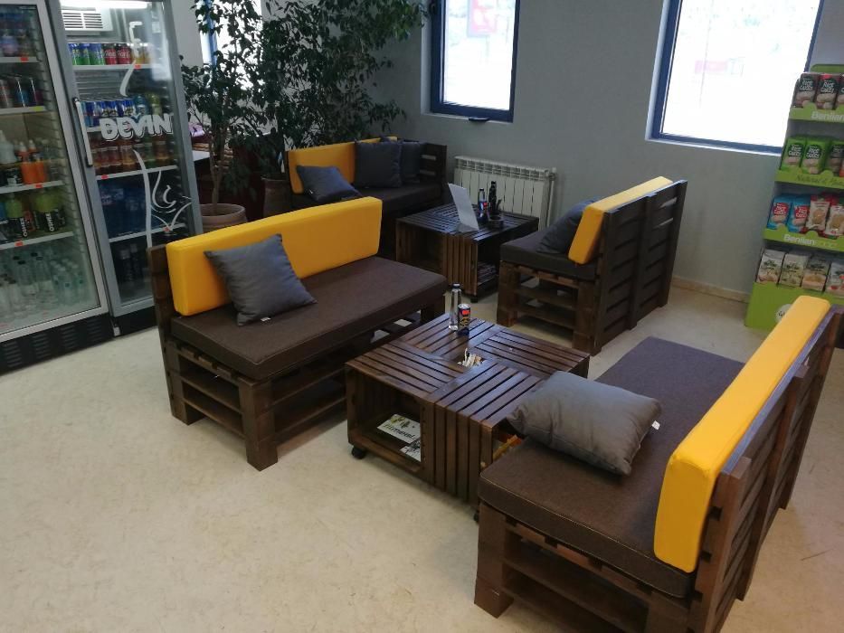 Модулна система за обзавеждане тип щайги и палети