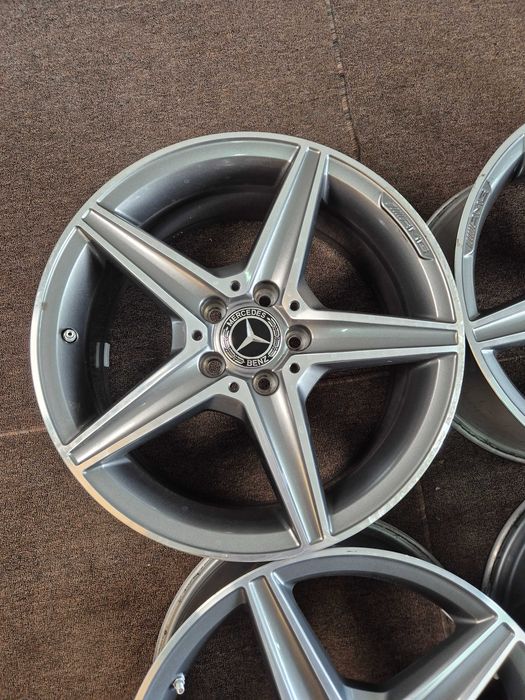 4 Jante Aliaj 5x112 18'' 7.5J ET 44 - OEM Mercedes C-Class W205 W206 AMG - V-Class Vito Viano A-Class W177 CLA AMG Gla AMG CA NOI