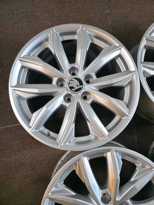 4 Jante Aliaj 5x112 17'' OE VW Golf Touran Tiguan Sharan Caddy T-ROC / Skoda Octavia Superb YETI Karoq Kodiaq 7J ET 34