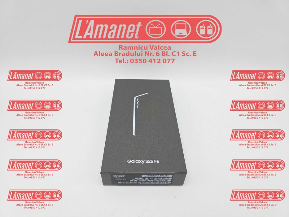 Samsung S25 FE Black 128GB DualSim Neverlock Sigiliu Intact Garantie