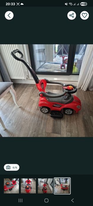 Vând mașinuță cu maner