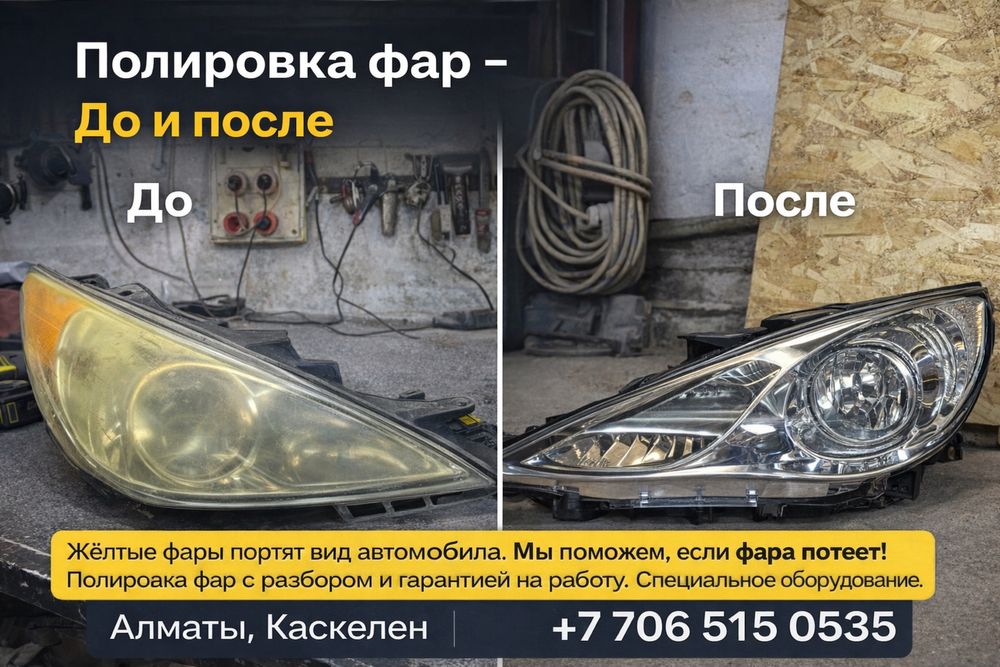 Установка Bi-Led полировка с разбором