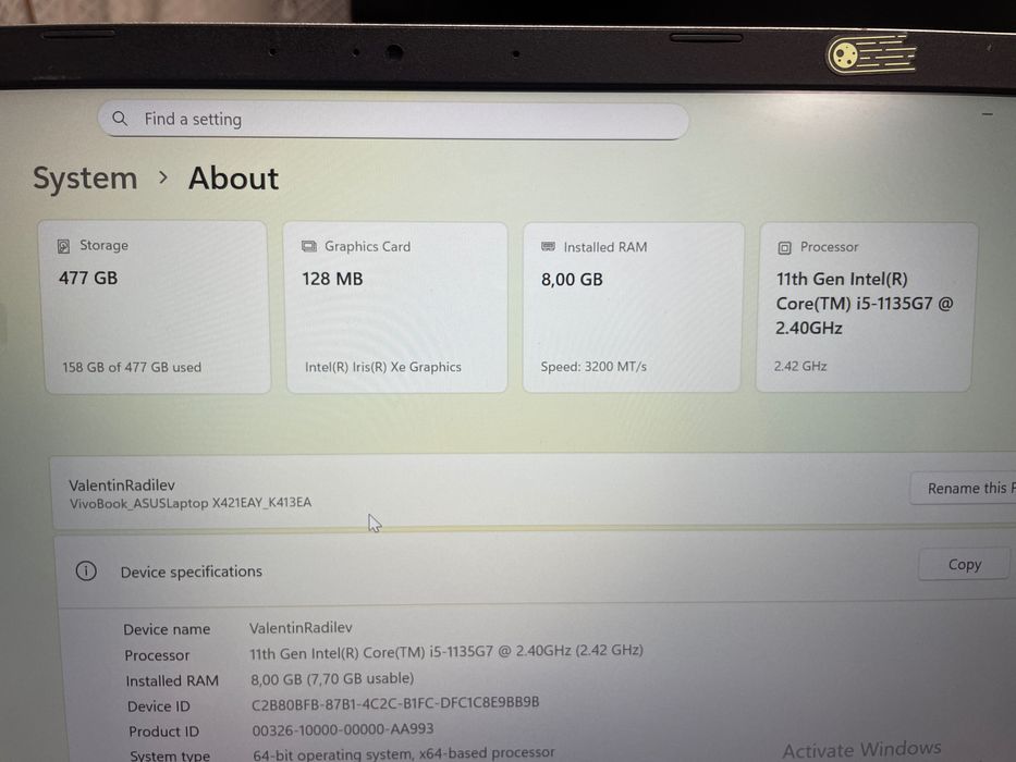 Laptop Asus Vivobook 14