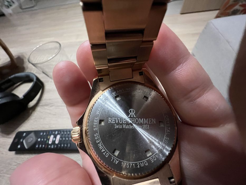 Ceas Elvetian Automatic Revue Thommen Swiss Gold Rose