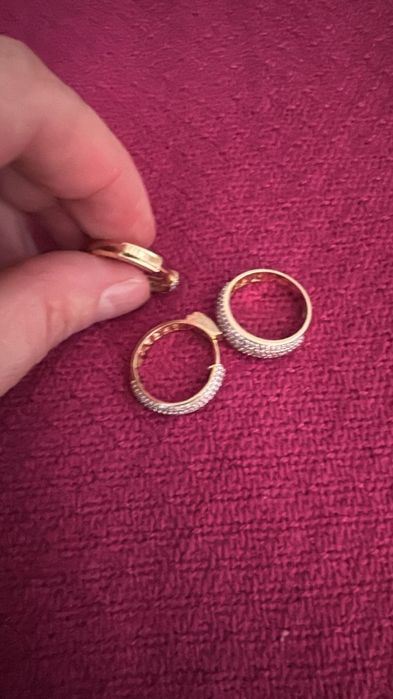 Комплект с бриллиантами