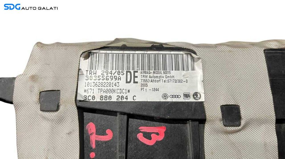 Airbag Pasager Volkswagen Passat B6 2005 - 2010 Cod 3C0880204C [LR0993]