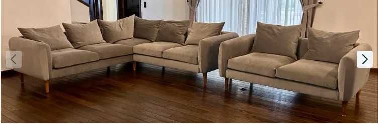 Set coltar si canapea de lux in stare aproape noua - pret excelent.