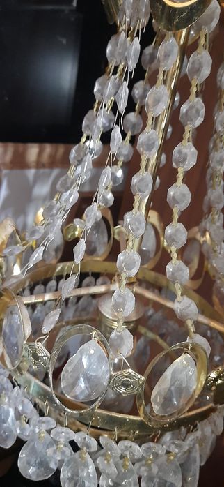 Candelabru vintage/candelabru cristal/lustra vintage