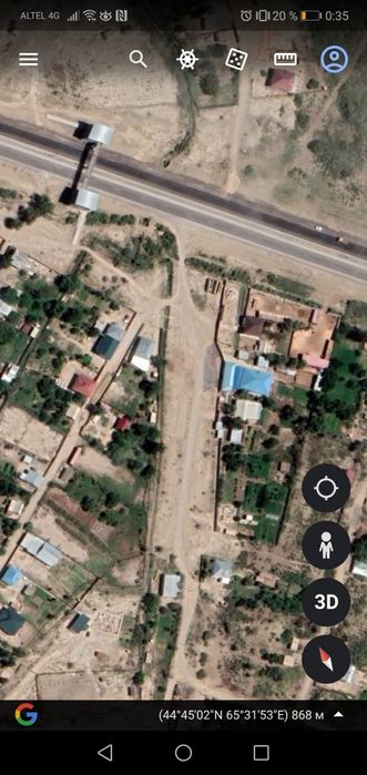 Жер сатылады Сабалакта, угловой кіре берісте орналасқан