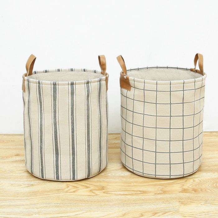 Корзина для белья с ручками из хлопка