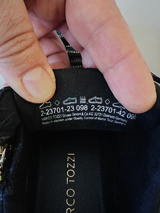 Marco Tozzi lether strap-Sneakers