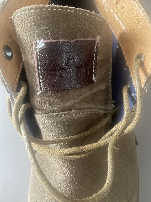 Ботинки замшевые