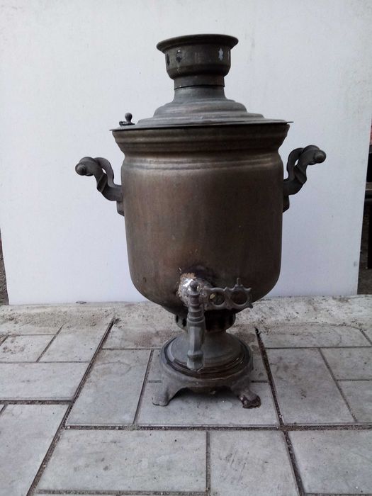 Самовар на дровах (латунь)