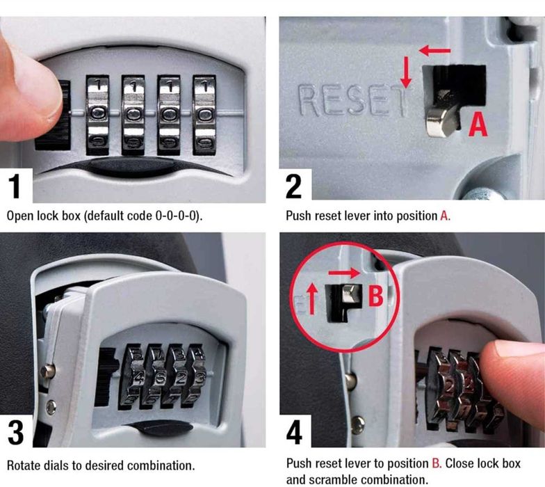 Сейф Кутия за Ключове Код AirBnB Booking Хотел Гараж МЕТАЛ / пластмаса