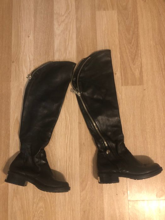 MEXTON-Cizme piele tip mănușa, pana la genunchi, mărime  36