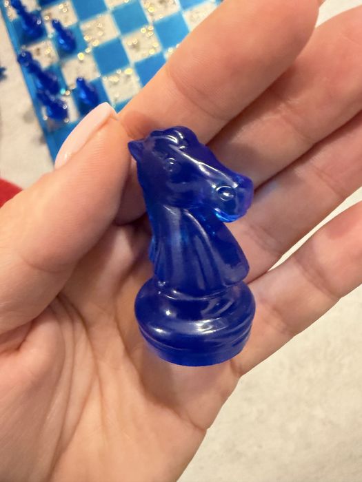 Placa sah+piese foita de aur | CADOU inedit, unic